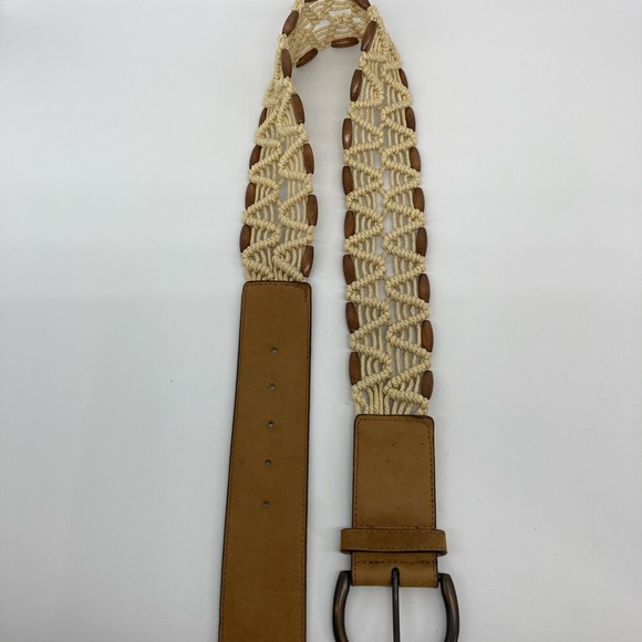 Tommy Bahama Leather and Macrame Belt - Picture 5 of 6